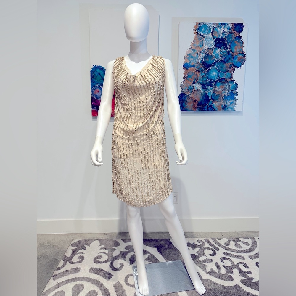 NWT- Sheri Bodell Beaded Dress- Size M
